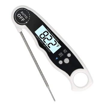 

Folding Digital Meat Thermometer BBQ Picnic Meat Thermometer Probe Instant Read Display -50 To 300 Degree Kitchen Cooking Gadget