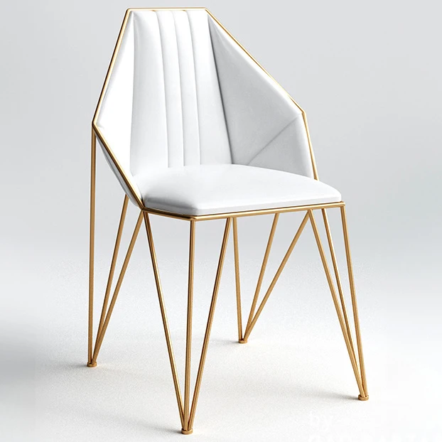 Новинка, металлический стальной стул для отдыха, стул из железной проволоки, полый обеденный кофейный металлический барный стул, мебель для гостиной, 2 стиля
