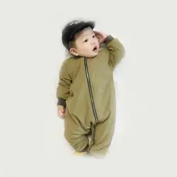 2018 зимний хлопковый комбинезон в Корейском стиле для младенцев, комбинезон с подкладкой для новорожденных, настраиваемая одежда для