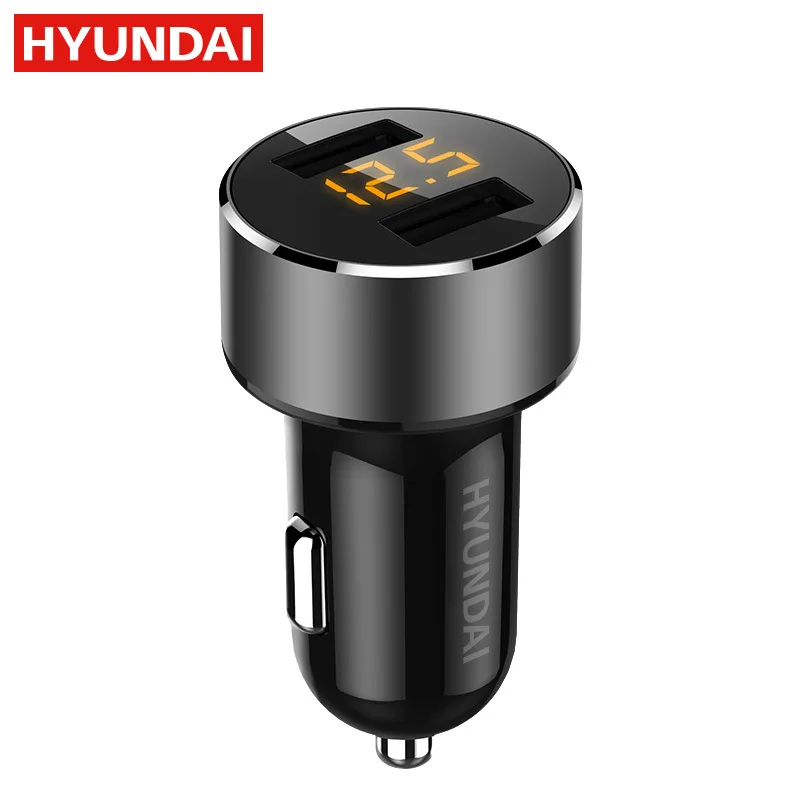 

Hyundai Modern Car Mounted Charger 3.6A Double USB Fast-Charging Car Cigarette Lighter Car Charger Manufacturers Direct Selling