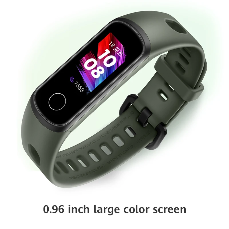 Браслет huawei Honor Band 5i, умный браслет, зарядка через usb, мониторинг крови и кислорода, спортивный фитнес, сенсорный цветной экран 0,96 дюйма