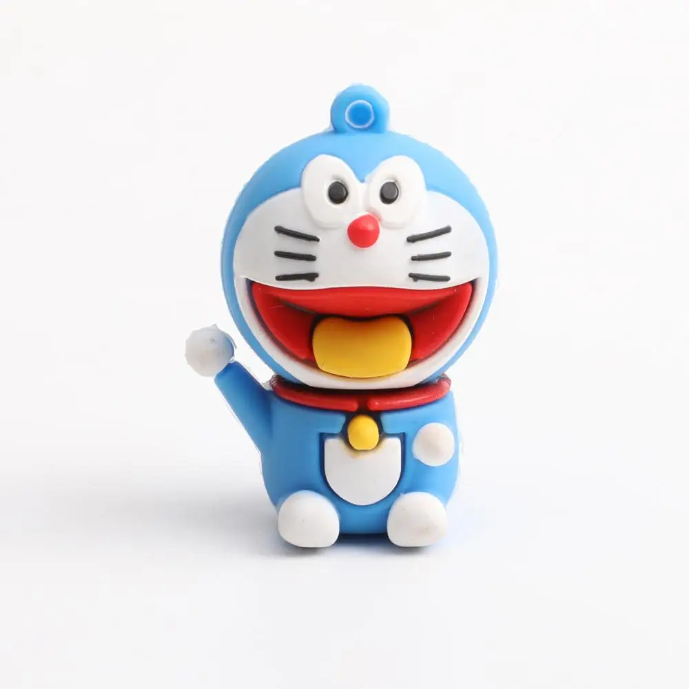 Синий Doraemon USB флеш-накопитель анимационный драйвер ручки 8 ГБ 16 ГБ 32 ГБ 64 Гб 128 ГБ маятник USB2.0 флеш-накопитель карта памяти - Цвет: Синий