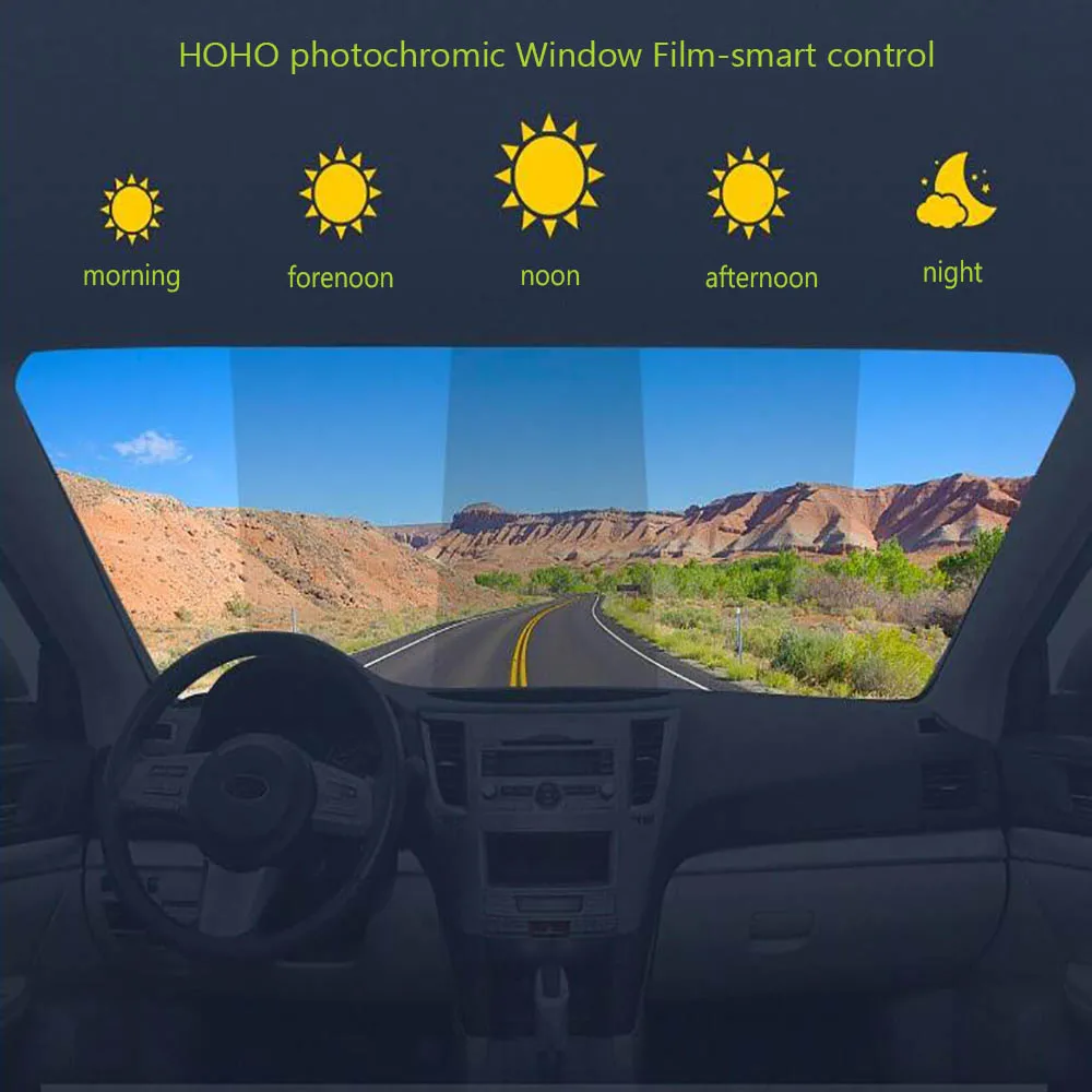HOHOFILM 45% 75% VLT оттенок окна умная фотохромная пленка оконная теплостойкая