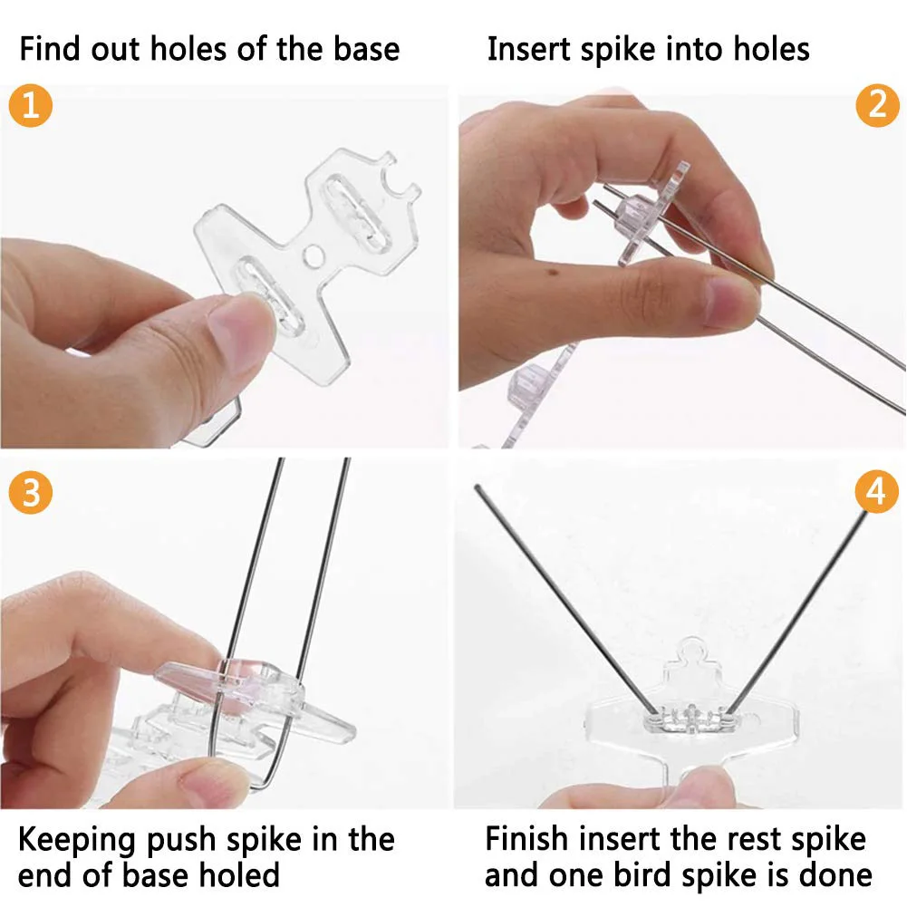 1/PCS Stainless Steel Bird Repellent Spikes Anti-Climbing Spikes Bird Repellent Spikes Set Bird Deterrent Tool 1/PCS Stainless Steel Bird Repellent Spikes Anti-Climbing Spikes Bird Repellent Spikes Set Bird Deterrent Tool