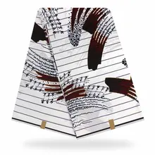 Анкара Африканский воск печати ткань реальный, настоящий воск хлопок 6 ярдов Diy шитье нигерийская ткань для африканские платья 100653