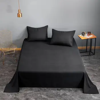 

Bonenjoy 1pc Queen Bed Sheet for Single Bed Linens Double Size ropa de cama Solid Color Queen Sheet Sets(Pillowcase need order)