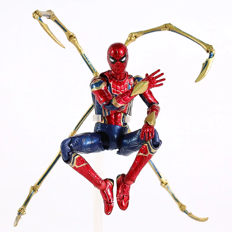 MAFEX 081 Мстители Бесконечность войны Железный паук Человек-паук ПВХ фигурка Коллекционная модель игрушки