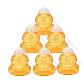 

NEW-6Pack Reusable Bee Trap Bee Catcher Beehive Wasp Trap Insect Hornets Bees Jackets Catcher