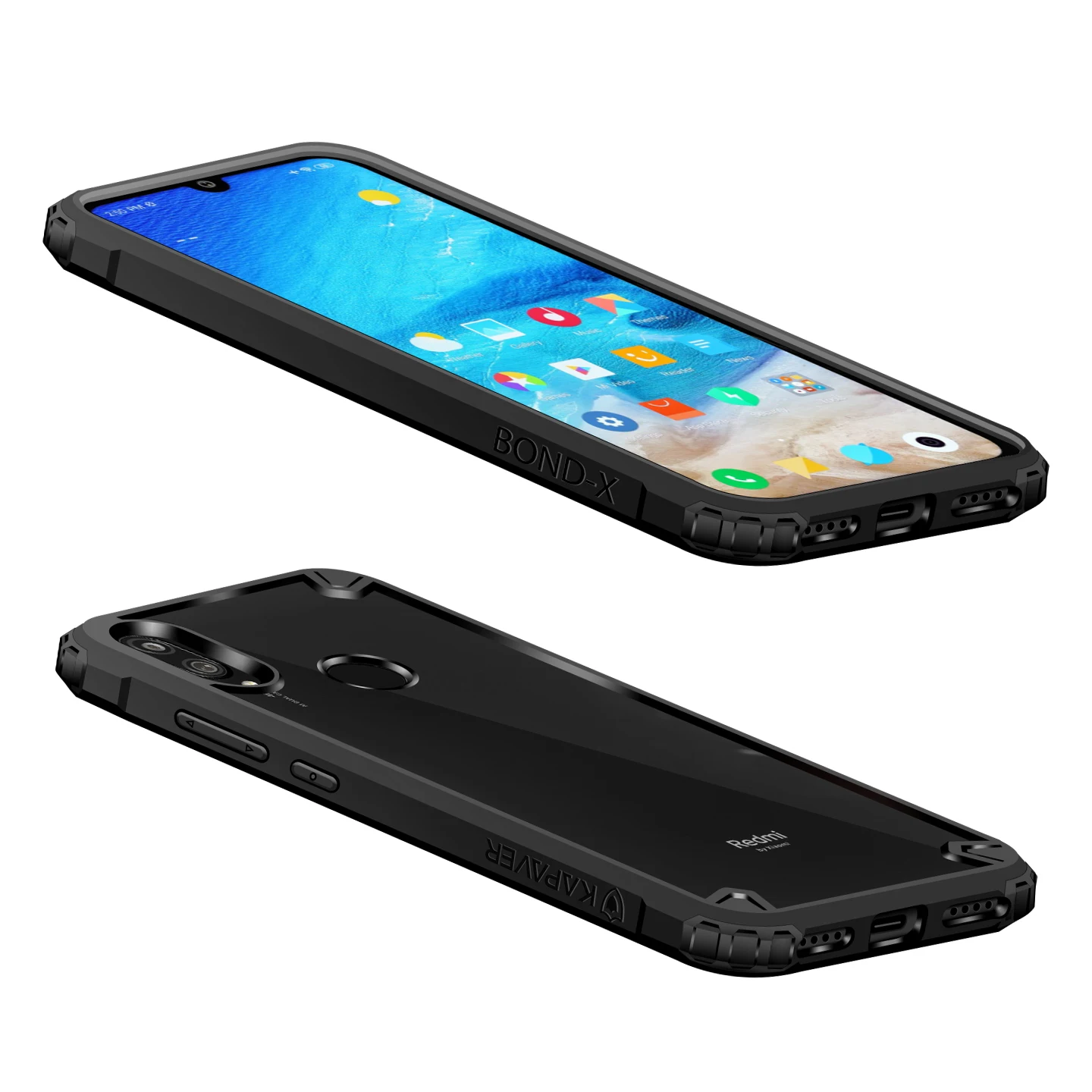 KAPAVER прозрачный гибридный жесткий чехол для Redmi Note 7/Redmi Note 7 Pro TPU бампер ударопрочный защитный задний Чехол