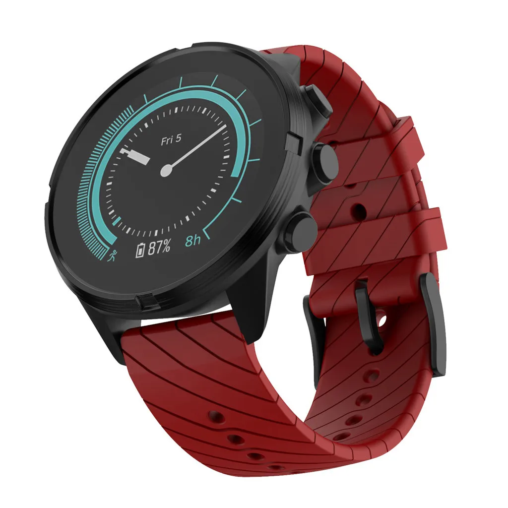 CARPRIE спортивный силиконовый браслет, ремешок для часов, ремешок для Suunto 9/9 Baro, медный ремешок для часов, браслет, аксессуары для часов