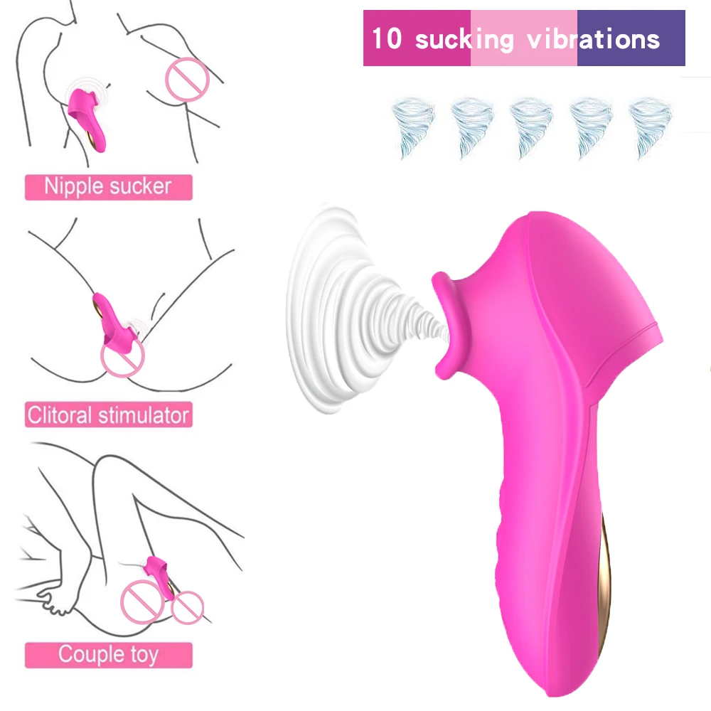 Vagina Sucking Vibrator Tongue Vibrating Nipple Clitoris Stimulator Etotic Sex Toys Vaginal Massage Female Masturbator | Красота и