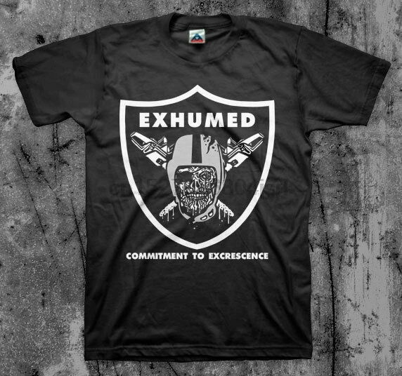 Футболка с надписью EXHUMED шариковая (тушка горемелл набивная) | Мужская одежда