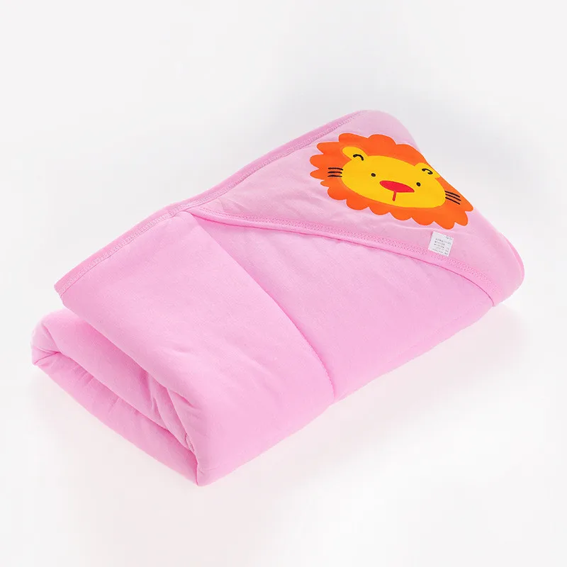 MOTOHOOD Winter Baby Boys Girls Blanket Wrap Cute Lion Baby Swaddle Sleeping Bag For Newborns Baby Bedding Crib Kids Product (1)