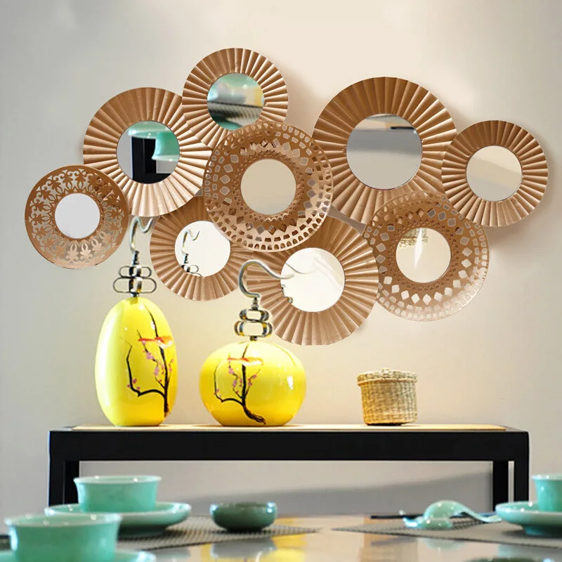 Indoor European Wrought Iron Wall Decoration Creative Fashion Solid Wall Decoration Simple Wall Hanging