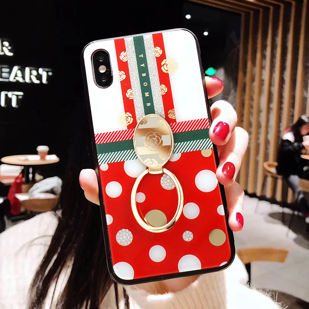 Супер листовое стекло чехол для iPhone X S MAX XR 6 6S 7 8 Plus Coque узор чехол для iphone 8 7 XS XR чехол для iPhone X чехол