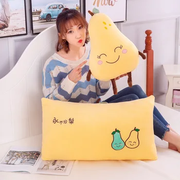 

Creative New Pear Plush Toy Cute Soft Fruit Pillow Girls Toys for Children Animal Plush for Birthday Gifts