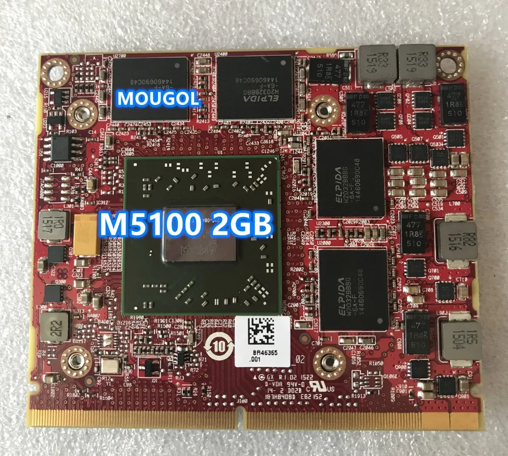 Firepro M5100 216-0846000 109-C42241-00 2 Гб DDR5 VGA Видео Графическая карта CN-05FXT3 5FXT3 для DELL Precision M4800 M4700 M4600