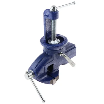 

Cast Iron 360° Swivel Mini Jewelry Hobbies Clamp On Table Bench Vise Tool Vice Portable DIY Handmade Hobby Craft