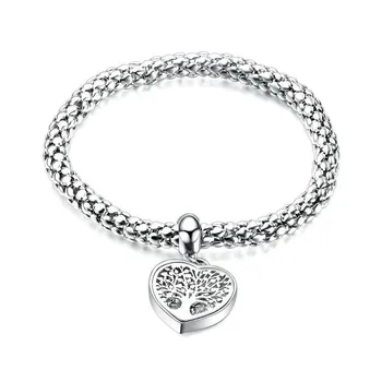 

Charm Bracelet Stainless Steel Jewelry Love Lady Bracelet Hollow Tree of Life Bracelet Wild Girlfriend Bracelet Jewelry
