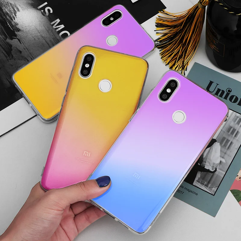 

Gradient For TPU Xiaomi Mi 9T Pro CC9e 8 Lite 9 SE F1 A2 A1 5X 6X 6 Note Mix 3 2 2S For Redmi 7A 7 S2 K20 Note 7 Pro 6 5 4X Case