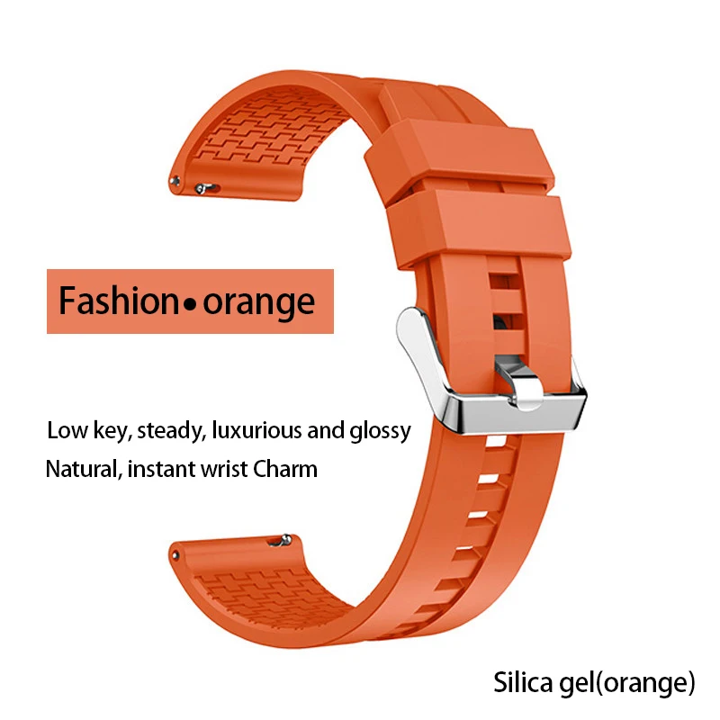 Чехол для honor watch magic с браслетом из нержавеющей стали для huawei GT-GT2 B5/B3, металлический магнитный ремешок Amazfit - Цвет: orange