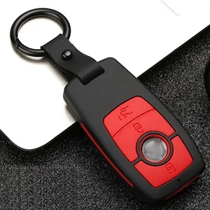 ABS Car Key Case Cover For Mercedes Benz New E Class E200 E260 E300 E320 W213 Car Key Shell Protection Car Styling 1set - Цвет: black