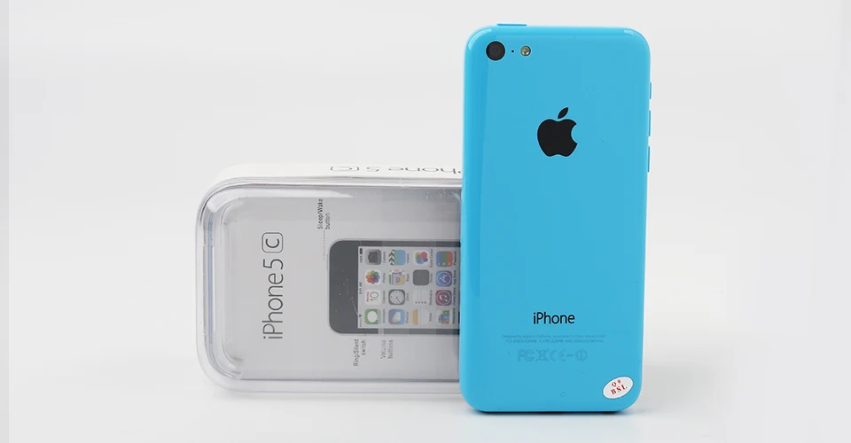 Разблокированный Apple iPhone 5C двухъядерный 4," 8MP мобильный телефон 8 ГБ/16 ГБ/32 ГБ rom IOS gps WCDMA 3g мобильный телефон