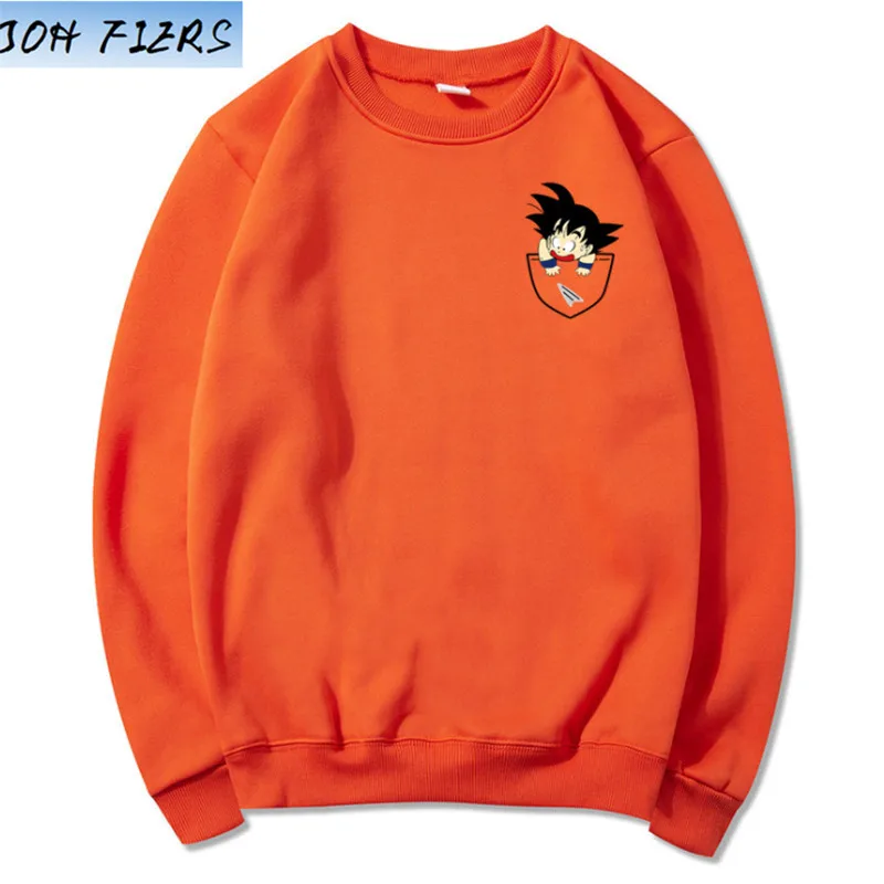 Аниме Dragon Ball Z Pocket Hoodie, мужские забавные толстовки с принтом Гоку, мужские пуловеры, Толстовка для женщин, большие размеры, Outerwe, мужские свитшоты