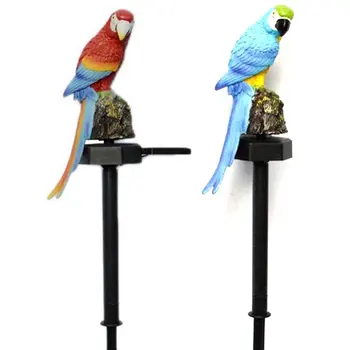 

Solar Lawn Lamp Resin Crafts Garden Parrot Ground Lamp Outdoor Lighting Solar Parrot Garden Decoration Lights