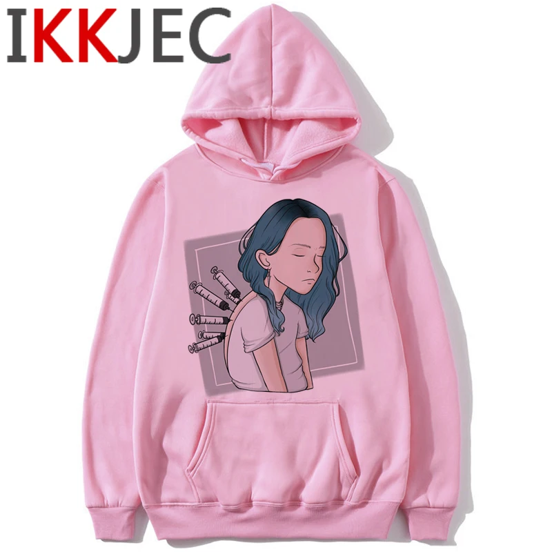 Billie Eilish Bad Guy, забавные толстовки с героями мультфильмов для мужчин/wo, Мужская теплая толстовка в стиле хип-хоп, модная уличная толстовка с капюшоном для мужчин/женщин - Цвет: 1861