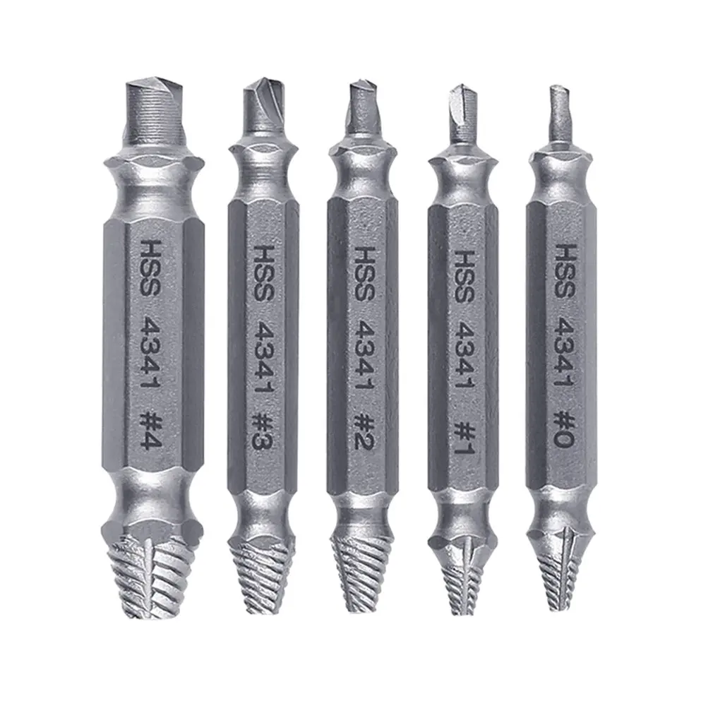 

Speed Out Damaged Screw Extractor set Drill Bits Guide Set Broken Bolt Remover Easy Out Set Bolt Stud Stripped Removal Tool