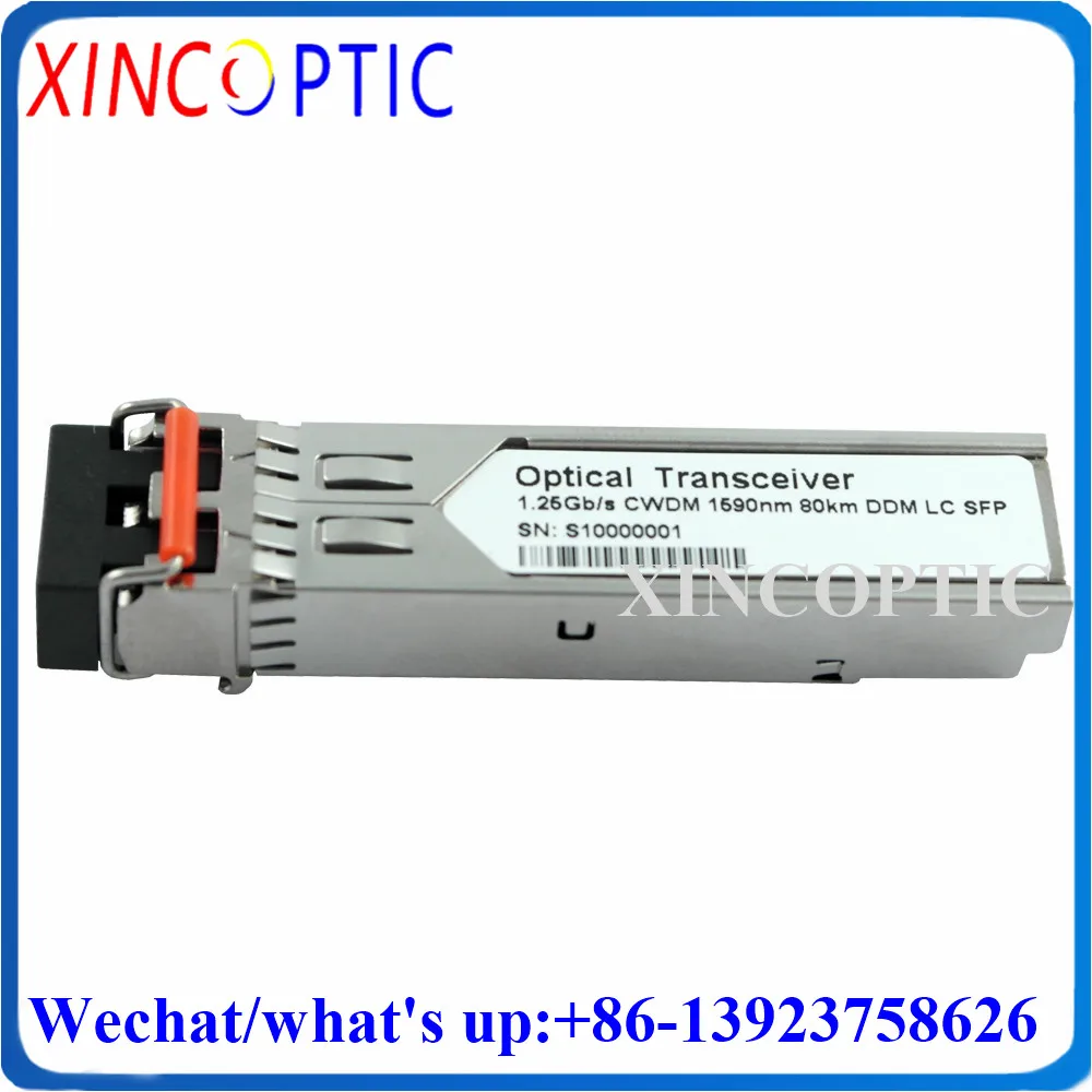 

1.25G Duplex LC 80KM DOM CWDM SFP,1000Base 1390 1410 1430 1450 1470 1490 1510 1530 1550 1570 1590 1610nm 1G Transceiver