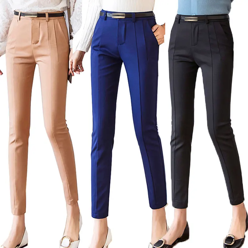 Брюки женские новые капри длиной до щиколотки женские леггинсы Pantalon Femme рабочая одежда тонкие с высокой талией эластичные повседневные женские брюки