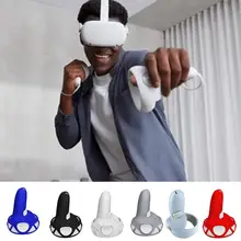 

VR Controller Grip Shockproof Detachable Silicone Protective VR Handle Cover for Quest 2