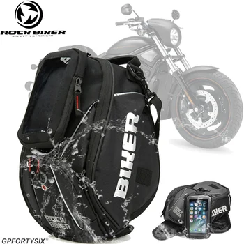 

ROCK BIKER Motorcycle Tank Bag Touch Screen Mobile Phone Universal Oil Fuel Tank Bag with Strong Motorbike Riding Waterproof Bag
