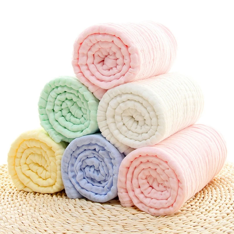 Baby Blanket 6 Layer Muslin Cotton Infant Newborn Swaddle Wrap Kids Sleeping Warm Quilt Bed Cover cotton blanket baby blanket