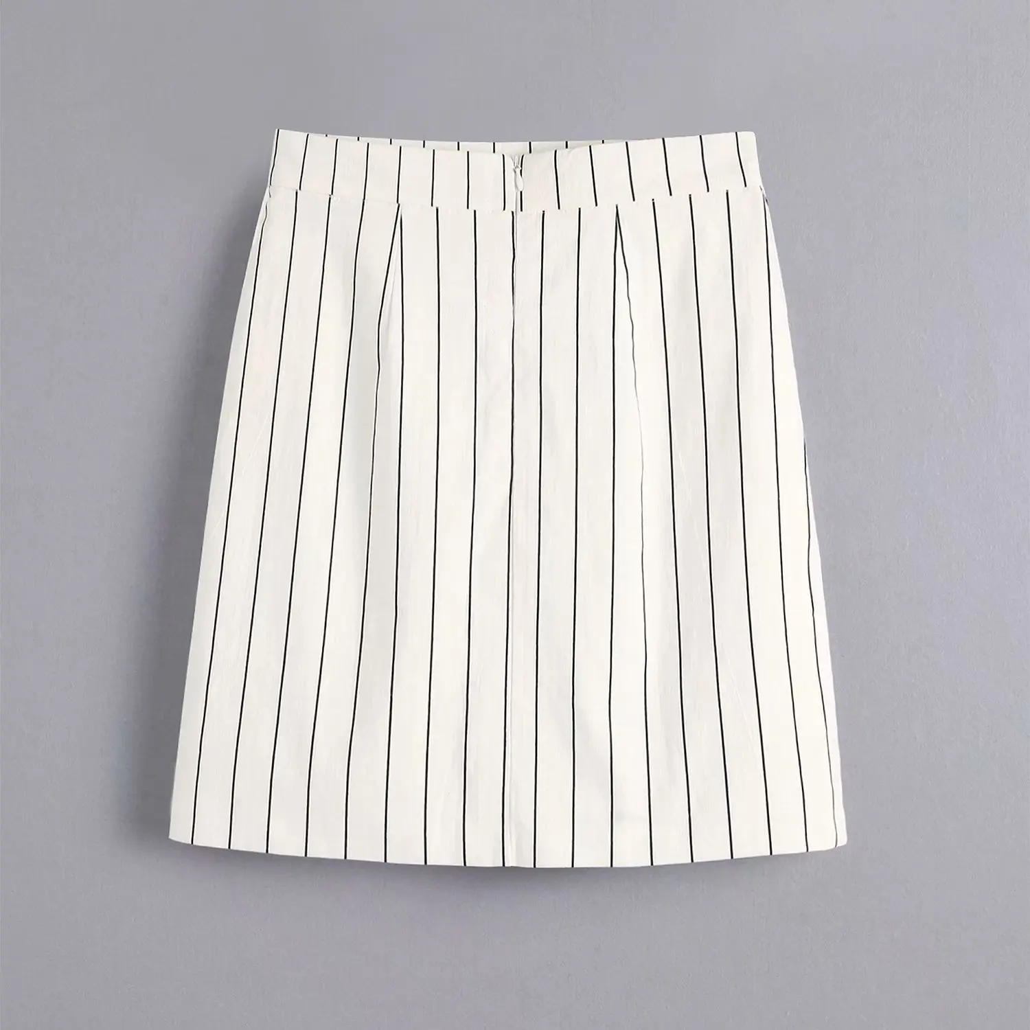

2019 Europe And America Summer And Autumn New Style Vertical Striped Skirt by Age Slimming Versatile Elegant A- line Skirt Women
