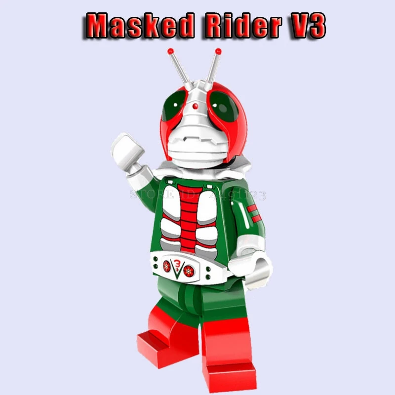 Masked Rider V13 Блоки время приключений с Финном и Джейком Марселин картонный фильм стежка мини кирпичи Aang Masked Rider V3 король друзья блоки игрушки - Цвет: Masked Rider V13