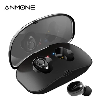

ANMON TWS X18 Wireless Bluetooth Earphone with Charging Box Portable Hands free Dual Wireless Earbuds for Mobile Phone Earphones