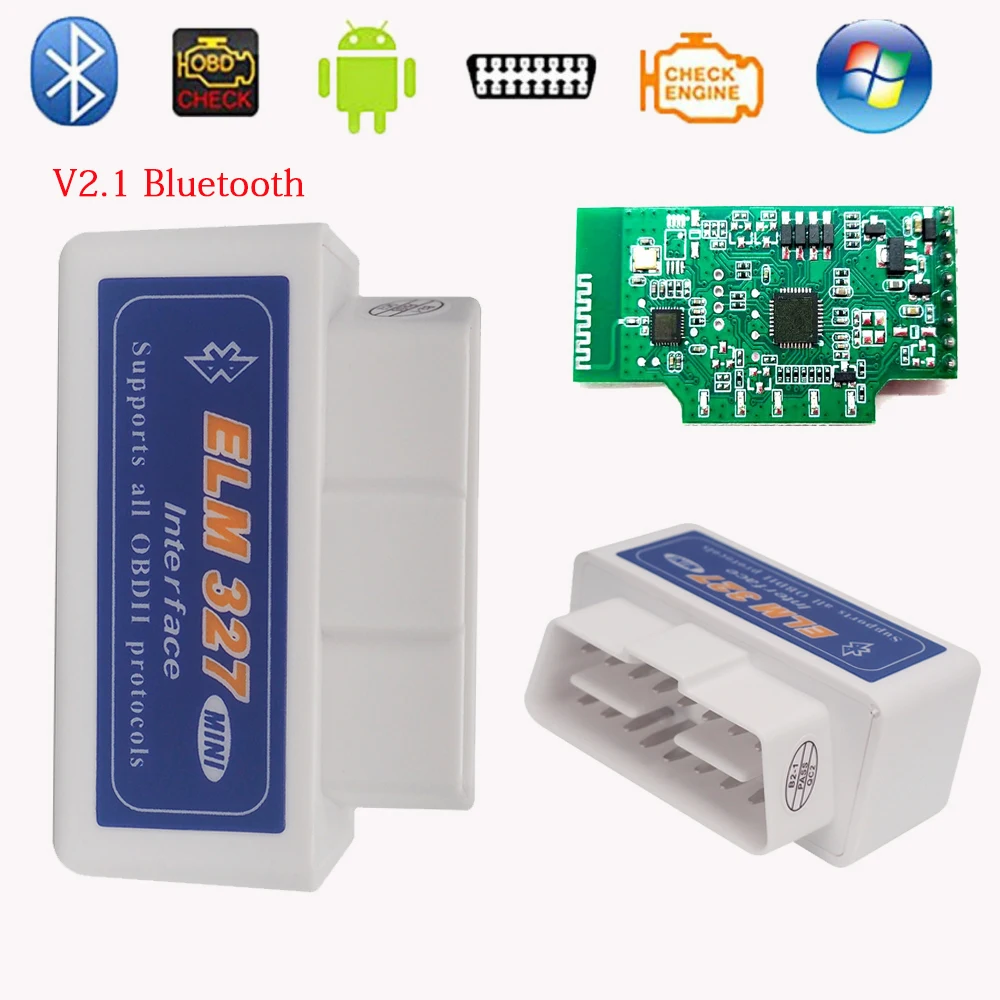 Multilanguage Odb 2 Bluetooth Elm327 V2.1 Car Diagnostic Tool For
