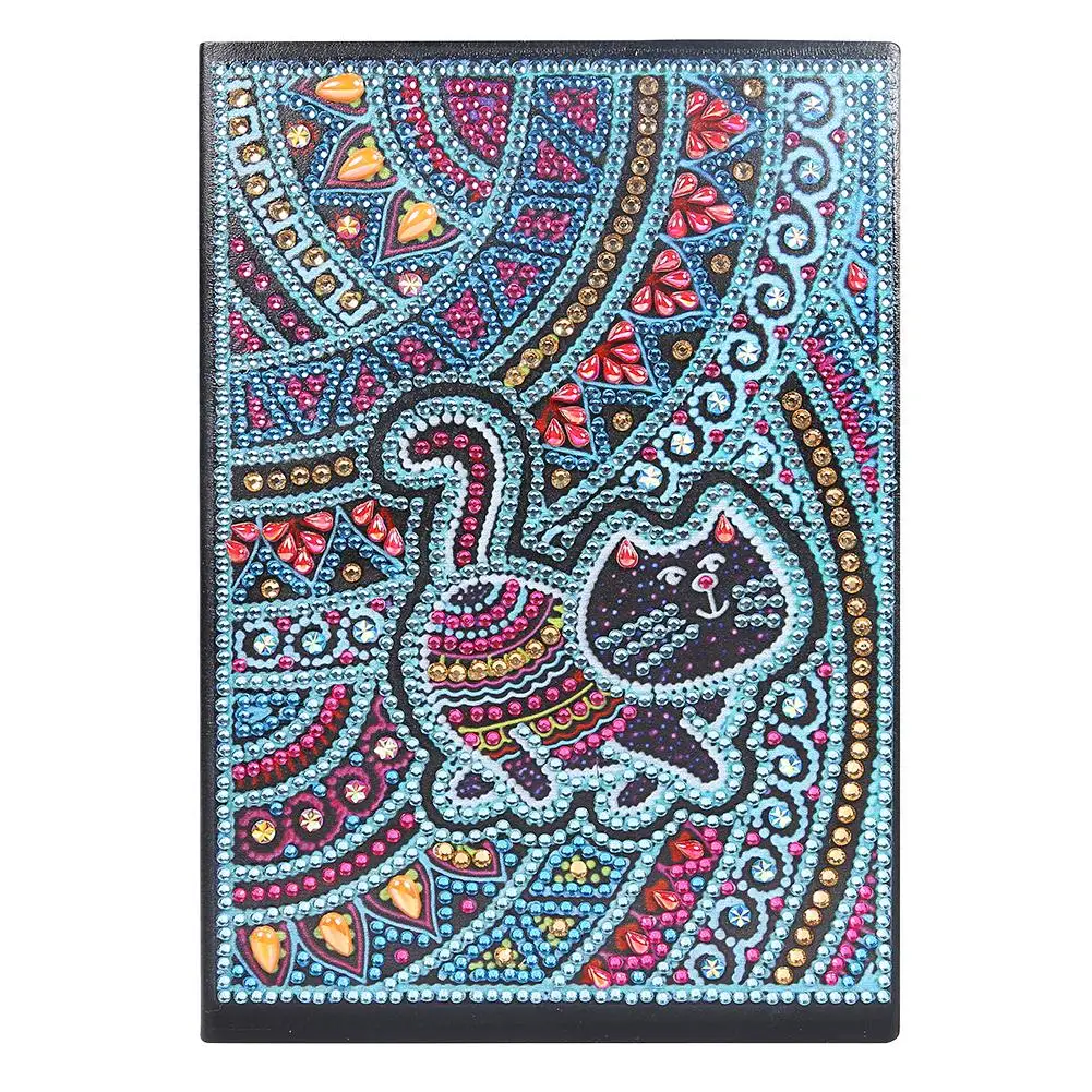 DIY Special Shaped Diamond Painting Owl Bird 50 Pages Office Notebook Cross Stitch Embroidery Sketchbook Drawing Book