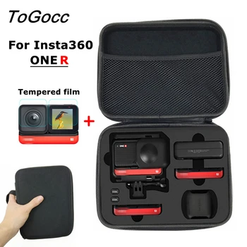 

Carrying Case Storage Bag for Insta360 ONE R Camera Battery Charger Tripod Accessories Screen Protective Film