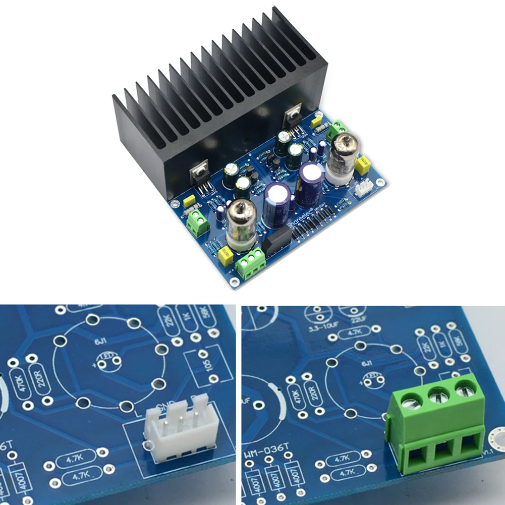 

6J1 LM1875 Electronic Vacuum Tube Amplifier Board Kit DIY Components Home Stereo High Fidelity Circuit HIFI PCB 25W+25W Power