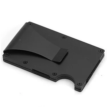 Минималистичный держатель для карт кошелек RFID Блокировка для мужчин и женщин кошелек металлический модный держатель для кредитных карт с зажимом 24 цвета - Цвет: 16