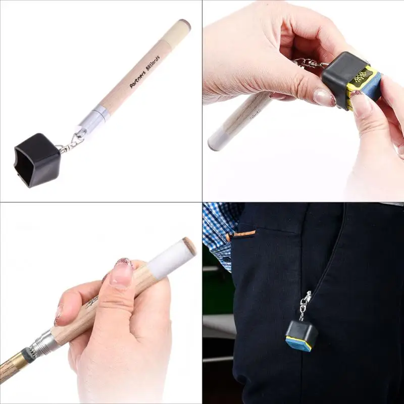 Карманный бильярдный мел держатель Pricker Cue Tip Prep инструмент настольная ручка