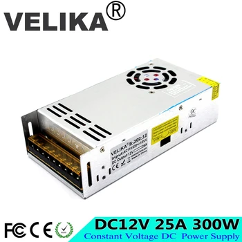 

Small Volume DC12V 25A 300W Switching power supply Driver 110V 220V AC-DC 12V SMPS For LED Light Strip Display