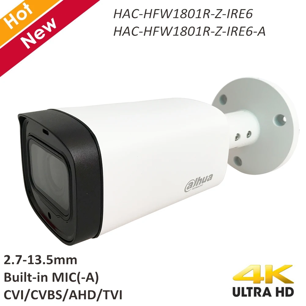 Dahua 4K HDCVI камера 2 7-13 5 мм моторизованный объектив Встроенный микрофон (-A) CVI CVBS AHD TVI