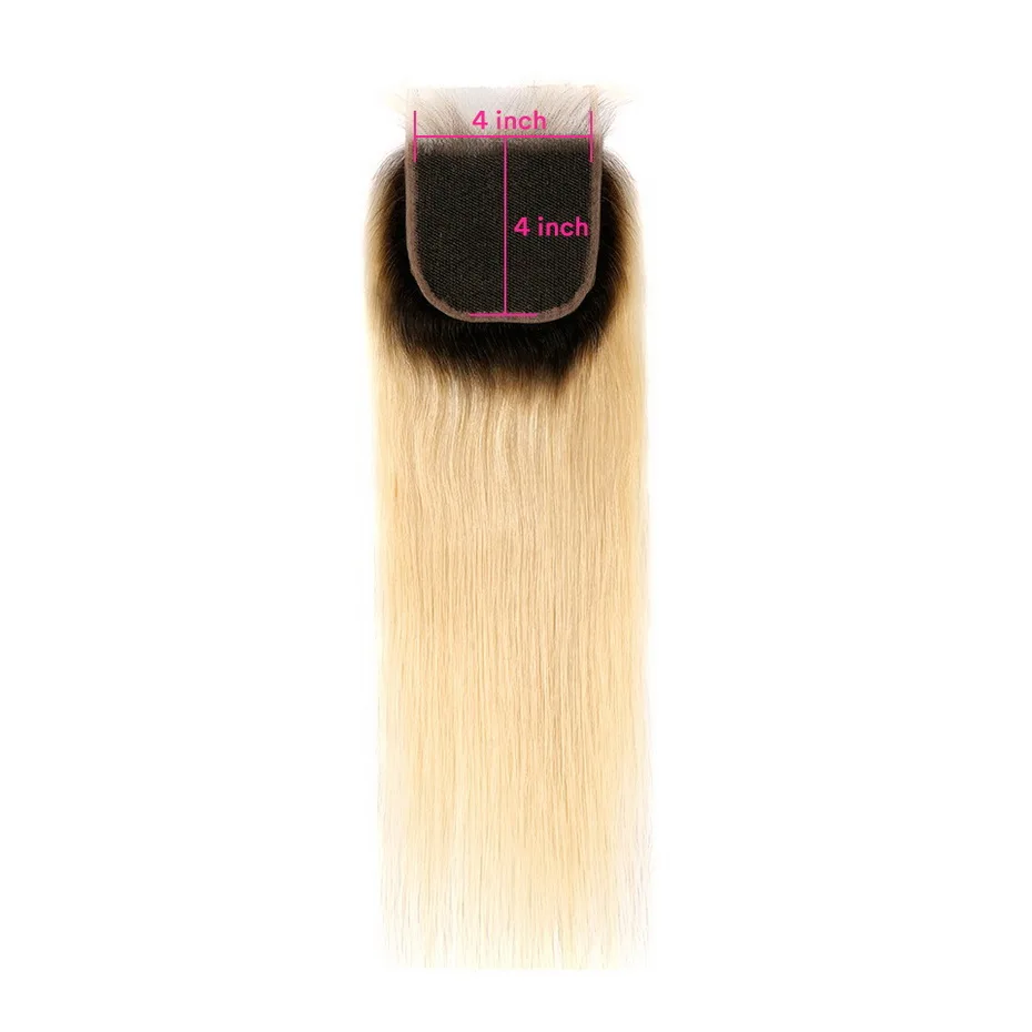 Ms lula 613 блонд 5x5 4x4 6x6 прямые бразильские человеческие волосы Remy 4x4 1b/613 Омбре закрытие шнурка 8-22 дюйма для женщин