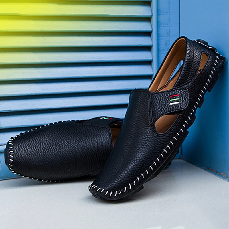 Upupper/летние дышащие повседневные Мокасины для мужчин лоферы на плоской подошве