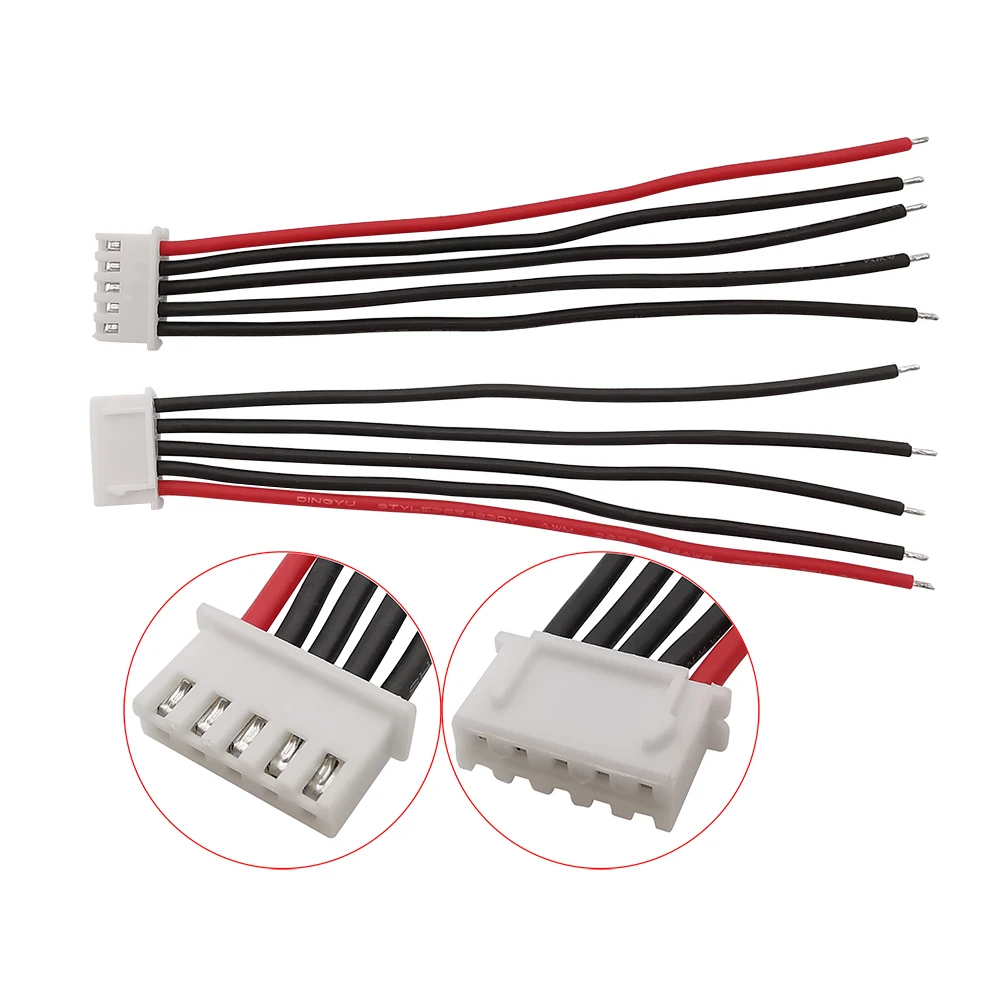 5/10Pcs JST XH Connector 1S 2S 3S 4S 5S 6S 7S LiPo Battery Balance Charger Plug Cable 10cm 15cm 20cm 22AWG Silicone Wire